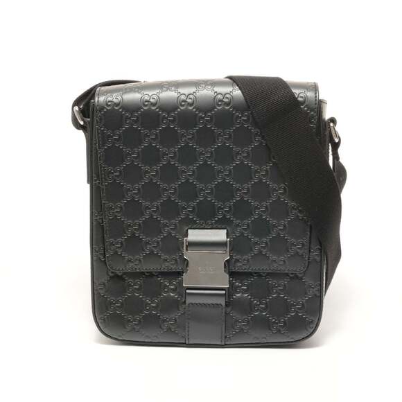 GUCCI Handbags - Gucci GG Shima Leather Shoulder Bag, Black